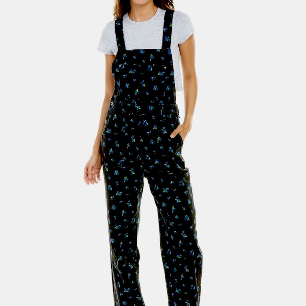 Weworewhat Denim black overalls